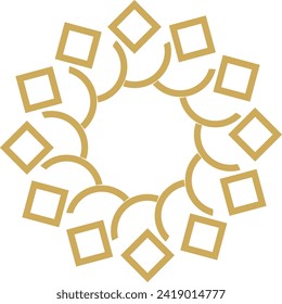 Abstract luxury mandala logo vector element