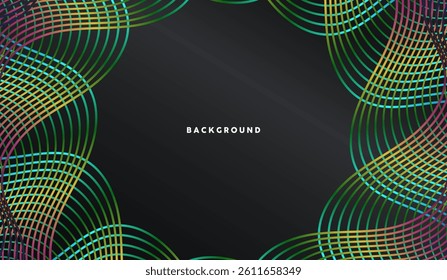 Abstract Luxury Neon Geometric Background, vector design eps 10, design for business, social media, web banner, creativity, and digital presentations background