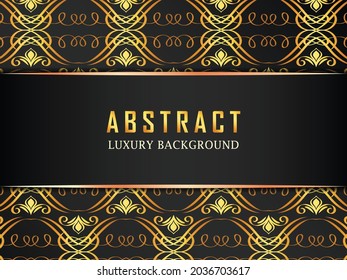 Abstract Luxury Ornamental 
gold background