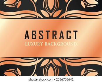 Abstract Luxury Ornamental 
gold background