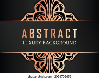 Abstract Luxury Ornamental 
gold background