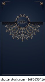 
Abstract luxury ornamental mandala design background  with golden 
arabesque pattern arabic islamic east style.
