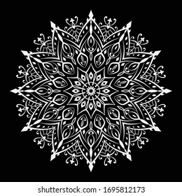 Abstract luxury ornamental mandala design with  arabesque pattern arabic islamic east style.