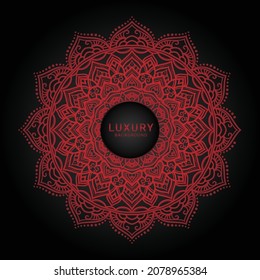 Abstract luxury ornamental mandala design background with arabesque pattern arabic islamic east style