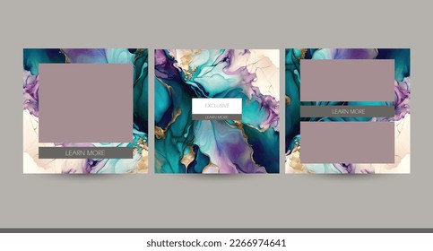 abstract luxury paint marble ink texture. Instagram social media post background. template for jewelry, make up, mothers day, easter content.