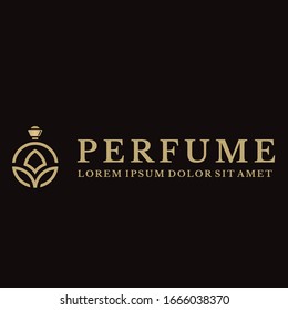 Abstract Luxury Perfume Logo Template