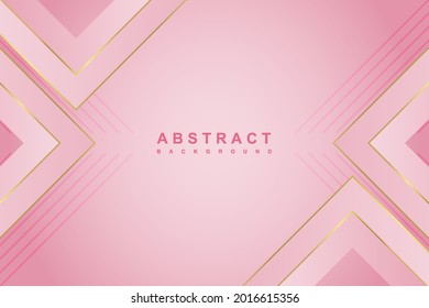 Abstract luxury pink gradient background with geometric shape. Creative illustration for poster, web, landing, page, cover, ad, greeting, card, promotion. Eps 10 vector