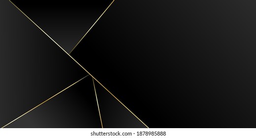 Resumen de diseño poligonal de lujo con elementos dorados. Diseño de fondo, portada, postal, banner, fondo de pantalla.