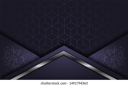 Abstract Luxury purple with overlap layer