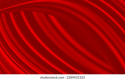 Abstract luxury red curve background. Red silk curve background. Modern luxury futuristic background for Chinese New Year, ads, sale banner, business presentation and packaging design. Vector EPS10.
