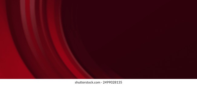 Abstract luxury red curve background with golden lines decoration. Luxury and elegant style template design with space for your text