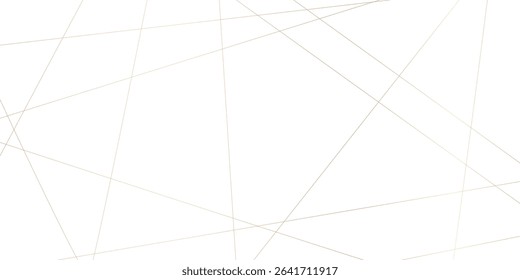 Abstract luxury seamless premium shiny golden random chaotic square and triangle lines on transparent background. Vector, illustration	