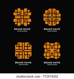 Abstract Luxury Shape Logo Template
