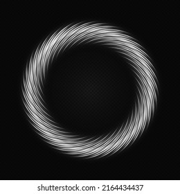 Abstract luxury silver circle. Circle halftone dots. Holiday banner design.