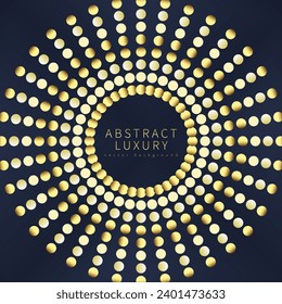 Abstract luxury square background with golden elements. Holiday card, poster, banner