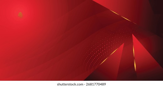 Abstract luxury vector red and gold background modern creative concept