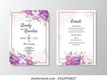 Abstract and Luxury Wedding Invitation. Illustrator and designer. Wedding Invites, save the date, Birthday Invites, Video Invites, E-Cards.