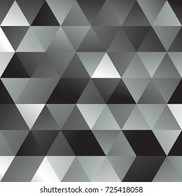 Abstract luxury white and black triangle pattern background. Vector illustration