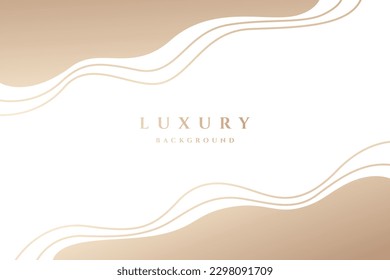 Abstract Luxury White and Gold Background suitable for Poster, Printing, Business, and Stationary