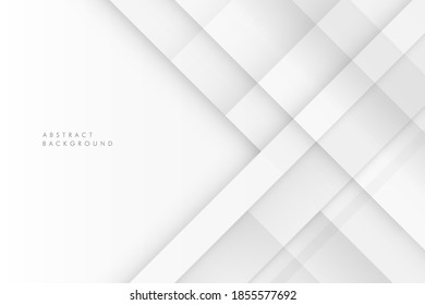 Abstract luxury white and gray diagonal stripes lines background with copy space. Modern futuristic concept. Use for banners, web, brochure, ad, poster, presentation, etc. Vector illustration