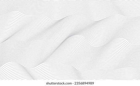 Abstract luxury white wave line background. Graphic vector flat design style.