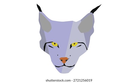 Una ilustración de cara de lince Abstractas