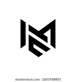 Abstract M C or E New Stylish Modern Design logo
