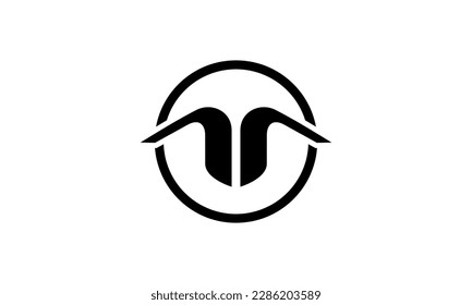 Resumen del logotipo de la letra M en círculo