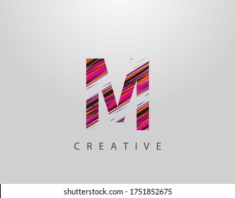 Abstract M Letter Logo. Creative Abstract Initial M 