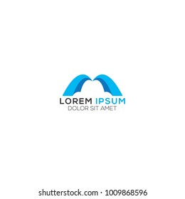 Abstract M Letter Logo Design Vector, Modern Illustration