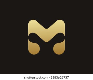 Abstract M Letter Logo Design
