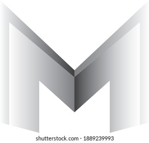 Abstract M Letter Logo Icon for company or business