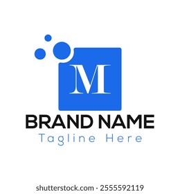 Abstract M letter modern initial lettermarks logo design	