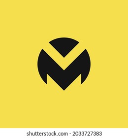 Abstract M Logo That Forms Like A Fireball Gliding Upwards