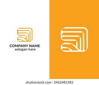 Vector de Plantilla de diseño de logotipo de forma Abstractas M