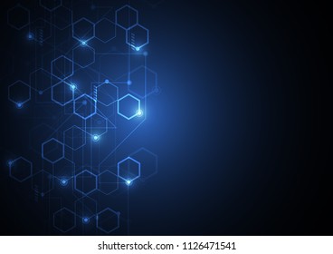 Abstract machine background with technology circuit board texture. Electronic motherboard illustration. Communication and engineering concept. Vector illustration