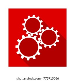 abstract machine flat design icon