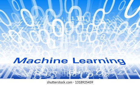 Abstract machine learning science technology vector illustration, computer data security system
