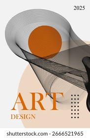Abstrakte Magazin Abdeckung Design Vektor. Zeitgenössisches abstraktes Design für Zeitschriftencover, Poster und Broschüren.