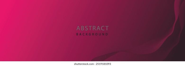 Abstract magenta background with flowing lines for futuristic concept. Dynamic waves. vector illustration.