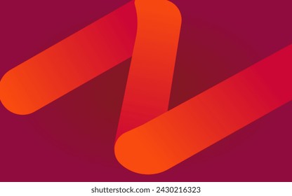 fondo magenta abstracto con ondas de color de degradado naranja y magenta