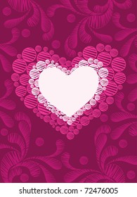 abstract magenta creative artwork background with romantic heart