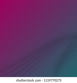 Abstract magenta gradient background.Vector illustration curve design.