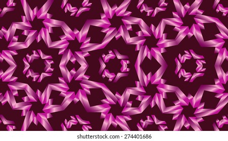 Abstract magenta metallic geometrical seamless pattern vector