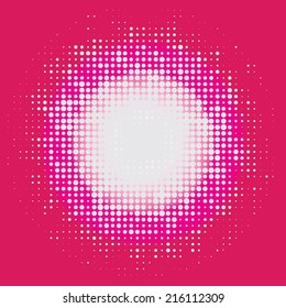 abstract magic bokeh white dot on a pink background