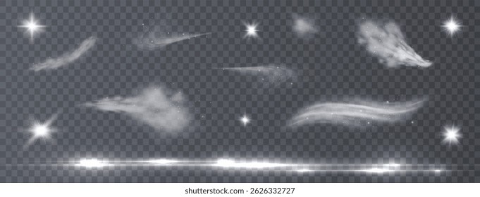 Abstract Magic Flare and Rotating Ray Lines – Illuminated Tornado Light Effect with Shine, Glow, Glitter, and Vibrant Curve Motion for Vector Sunbeam and Projection Design

