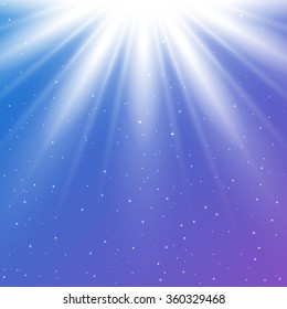 Abstract magic light background with sparkling twinkling stars for your design