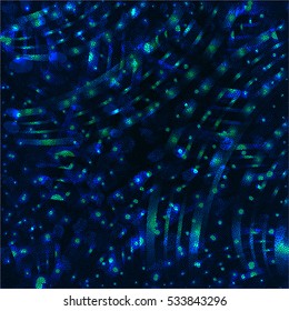 Abstract magic light blue festive background. Vector illustration.