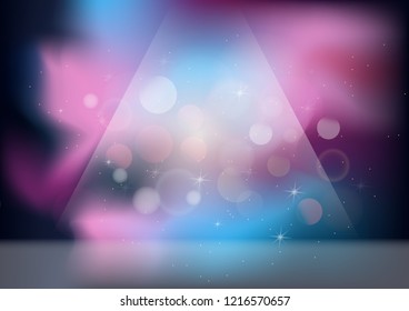 Abstract magic light with bokeh background
