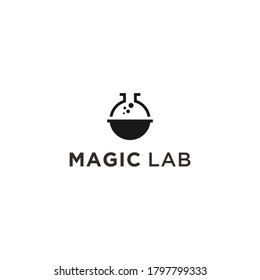 abstract magic logo. lab icon